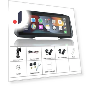 Portable Wireless Motorcycle CarPlay Android Auto Touch Screen — Navigation & GPS Accessories, ToyousoniC