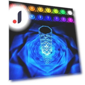 Rechargeable 16 Color RGB Rose LED Night Light — Night Lights, Stone Home