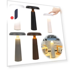 Retro LED Night Light with Touch Control — Desk & Table Lighting, AE Selection