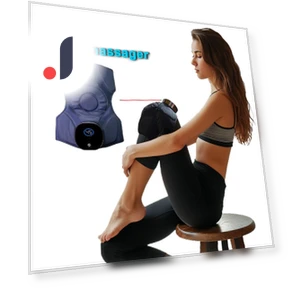 Smart Knee Massager with Air Compression, Heat, and Vibration — Rehabilitation & Therapy Equipment, Baty