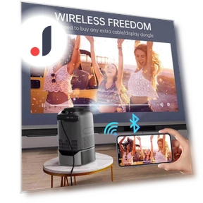Smart Projector Auto Focus Android LED HD — Home Theater Projectors, Cozy Cottage-Relax