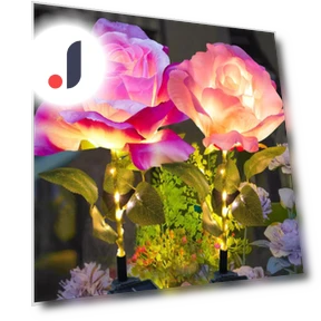 Solar Powered LED Garden Light — Outdoor Post Lighting, AI Supermarket