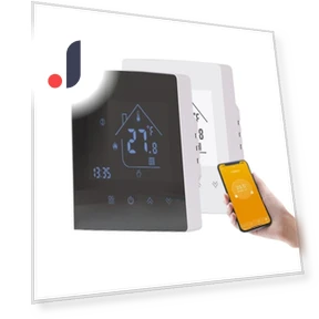 Touchscreen LCD Display All-in-One WiFi Temperature Regulator — Home Climate Control, Jiuke Kids