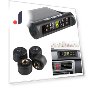 Universal Digital LCD Display Solar Power Tire Pressure Monitoring System — TPMS Sensor Replacements, LEEPEE Automotive Parts