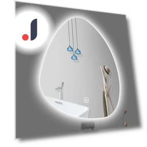 Vertical Non-Standard Bathroom Mirror with Smart 3-Color Adjustable LED Lighting and Bluetooth Speaker — Bathroom, Good Household Items