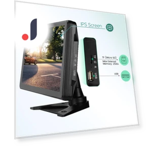 10.36-inch 4-Channel Touch Screen Car MP4 DVR Recorder Monitor — Security Video Recorders, JOHO - CarGear