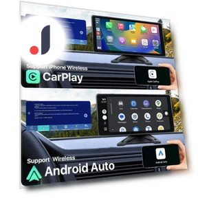 10.36-inch IPS Touchscreen WiFi Wireless Apple Carplay Android-Auto 4CH Recording DVR Monitor AHD 1920x1080P Camera — Stereo Receivers, JOHO - CarGear