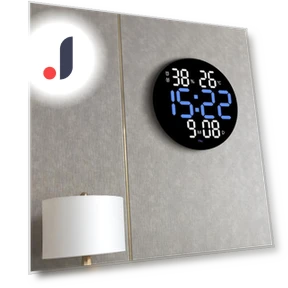 10-inch LED Round Alarm Clock — Clocks, Rainbow Rain