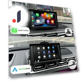 7-inch Touch Screen WiFi Wireless Apple Carplay and Android Auto Car Multimedia Monitor with AHD 1080P Rear View Camera — Stereo Receivers, JOHO - CarGear