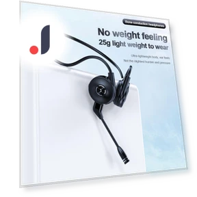Bluetooth Headset with Bone Conduction and Ear Strap — Audio Gear, SmartGears