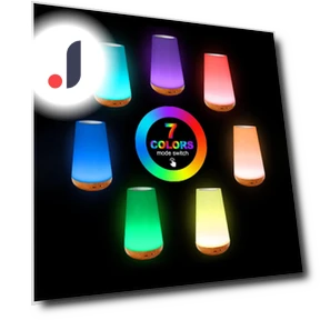 Creative Wooden Touch Remote Control with Colorful Atmosphere — Desk & Table Lighting, Good Household Items