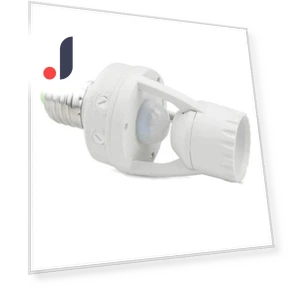 LED Lamp Bulb Holder Light Socket Switch with Infrared PIR Motion Sensor — Night Lights, ADM