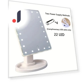 Makeup Mirror with LED Lighting — Handheld, Build My Home