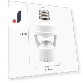 PIR Motion Sensor Lamp Head Base with E27 Socket — Motion Sensors, Build My Home
