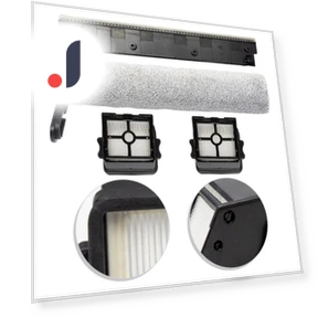 Replacement Brush and Filter Set — Vacuum Attachments, Robot Sweeping Accessories