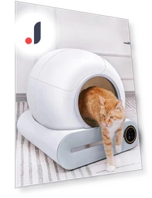 Self-Cleaning Automatic Cat Litter Box — Waste Bins, Rainbow Rain