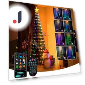 Smart Christmas Tree Lights — String Lights, Rainbow Rain