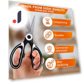 Smart Kitchen Scissors with Case — Shears, Cozy Cottage-Relax