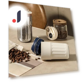 Smart Thermos Bottle with LED Temperature Display — Travel Drinkware, GYROBALL