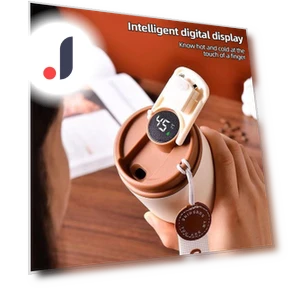 Smart Travel Coffee Mug with LED Display — Beverage Warmers, GYROBALL