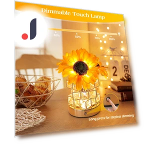 Sunflower Touch LED Table Lamp — Creative Lighting Solutions, Good Household Items