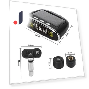Temperature Alert Solar Power TPMS Car Tire Pressure Alarm Monitor System — TPMS Sensor Replacements, IKEA Supermarket
