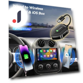 Universal Wireless CarPlay Adapter 2-in-1 — Stereo Receivers, AutomobileMotorcycleParts