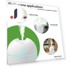 USB Mini Air Humidifier with Essential Oil Diffuser — Diffusers, RuJia Home Decor