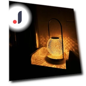 Vintage Table Lamp with Crystal Ball — Lamps & Shades, Good Household Items
