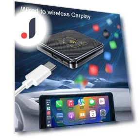 Wireless Adapter for CarPlay and Android Auto — Stereo Receivers, JOHO