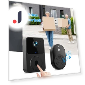 Wireless HD Security Camera Video Doorbell — Smart Home Security, coaao