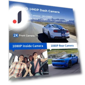 3-channel dash cam — Dashboard Cameras, JOHO