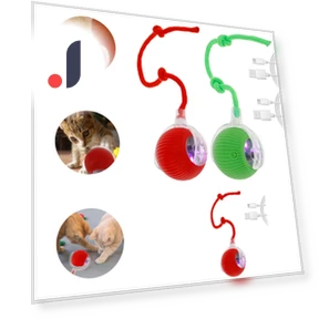 Automatic Rolling Pet Toy with USB Recharge — Cat Playthings, Home Furnishing Department Mall