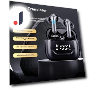 Bluetooth Earbuds with Active Noise Cancellation and Real-Time Translation — In-Ear Headphones, Enjoy Smart Home