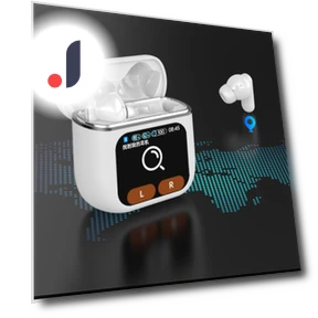 Bluetooth Headset with Touch Display — Audio Gear, Top Men Wardrobe