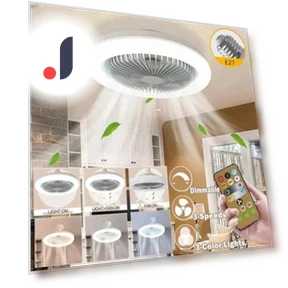 Ceiling Fan with Remote Control and LED Light — Ceiling Fans, Comfort Homeware