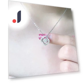 Four-Leaf Clover Moissanite Necklace — Smart Jewelry, JEWEL HOME