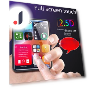 Full Screen Bluetooth MP4/MP3 Portable Touch Music Player — Portable Media Players, Best Electronics