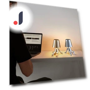Golden Statue Desk Lamp with USB Charging — Study & Desk Lighting, Outdeer