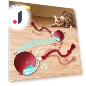 Interactive Cat Toy Ball — Cat Playthings, WIKHOSTAR