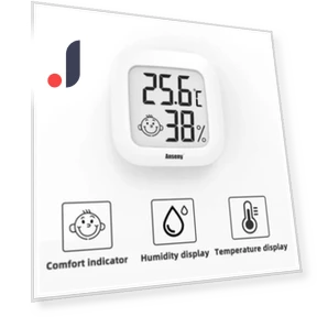 LCD Digital Thermometer Hygrometer — Home Climate Control, Technology Convenience
