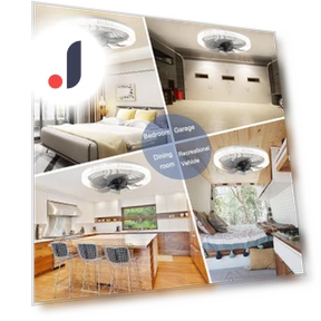 Modern E27 Ceiling Fan With Light — Ceiling Fan Lighting Solutions, Luminaire Lighting Mall