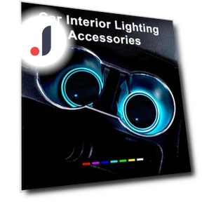 Rechargeable Smart Sensing Car Cup Holder Lights — Courtesy Lamp, Car Maintenance