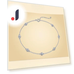 Silver Smart Bubble Bracelet with Moissanite — Smart Jewelry, JEWEL HOME