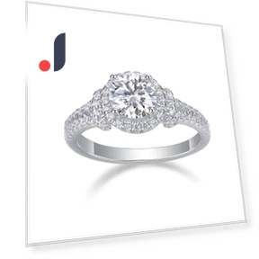 Silver Smart Ring with Moissanite — Smart Rings, Wo Bijouterie