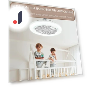 Smart Silent Ceiling Fan with Light and Remote Control — Ceiling Fans, Luminaire Lighting Mall