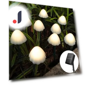 Solar Mushroom String Lights — Outdoor String Lights, Luminaire Lighting Mall