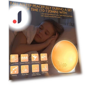 Sunrise and Sunset Simulation Lamp with White Noise — Alarms & Clocks, Best Electronics