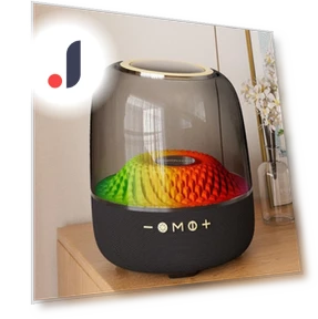 Transparent Glass Bluetooth Speaker — Portable Audio, Smarter than future