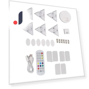 Triangular RGB LED Wall Light Panel — LED Strips, ZuiyouBeauty1